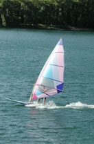 Wind surfer near Matigny